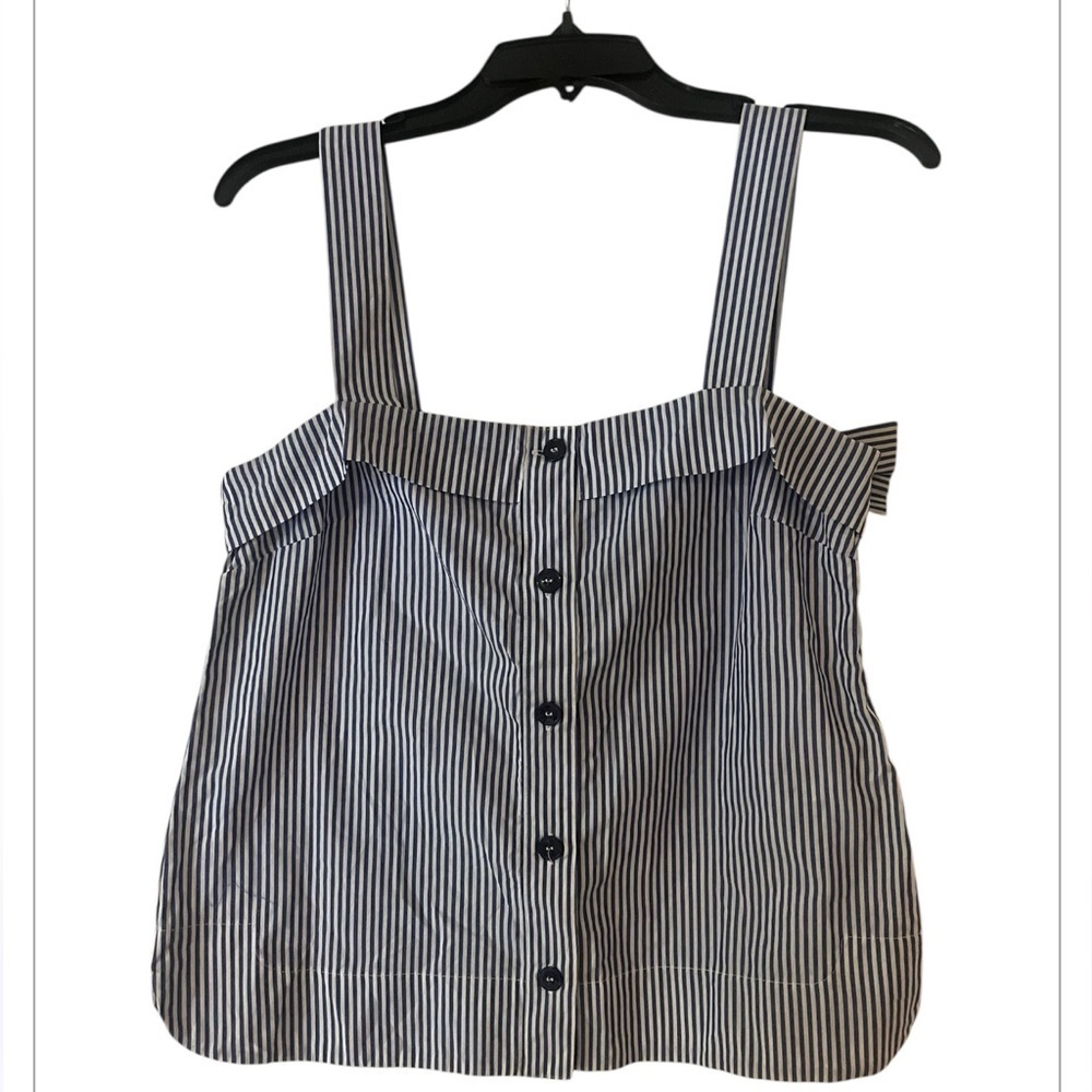 Banana Republic Bow back tank top-Blue and white striped- Size XS